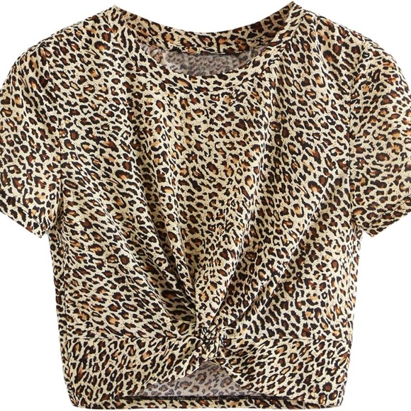 Leopard print crop top - Picture 2 of 3